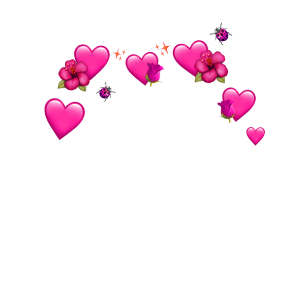 Сердечки над головой