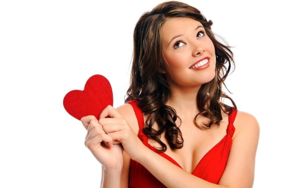 Довольная девушка