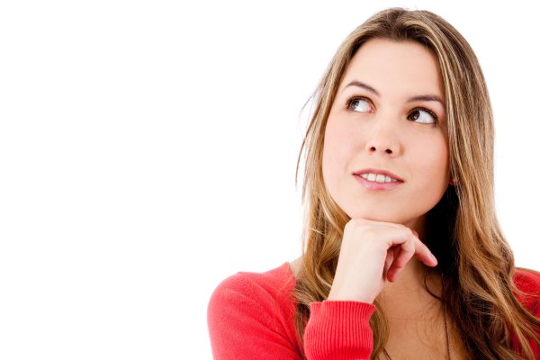 Задумчивая девушка