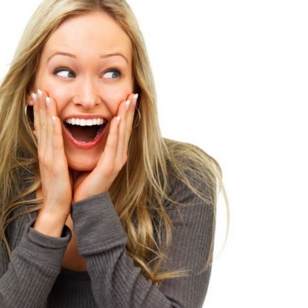 Женщина в восторге