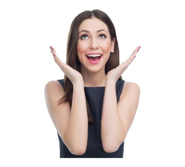 Радостная женщина