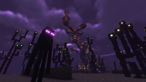 ЭНДЕР мир с шейдерами