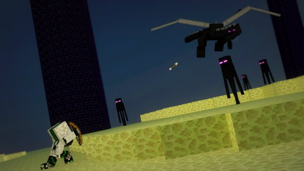 ЭНДЕР дракон в ЭНДЕР мире