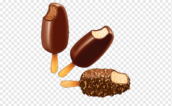 Шоколадное мороженое на палочке с арахисом