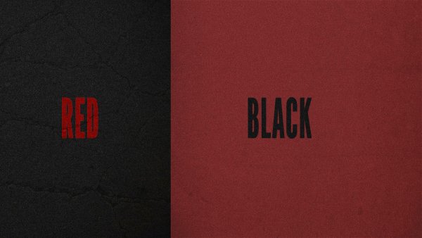 Черно красные надписи