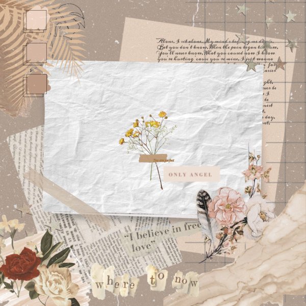 Бежевый фон с надписью