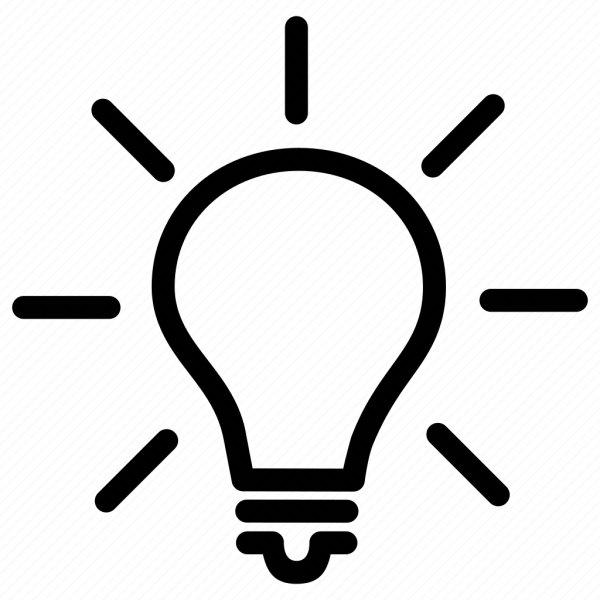 Лампочка идея Эврика