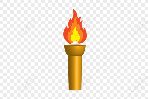 Объемный факел рисунок