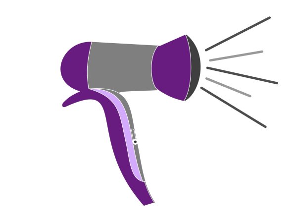 Фен рисовать