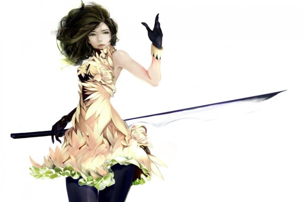 Девушка с катаной фэнтези