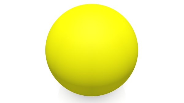 Желтый круглый шар