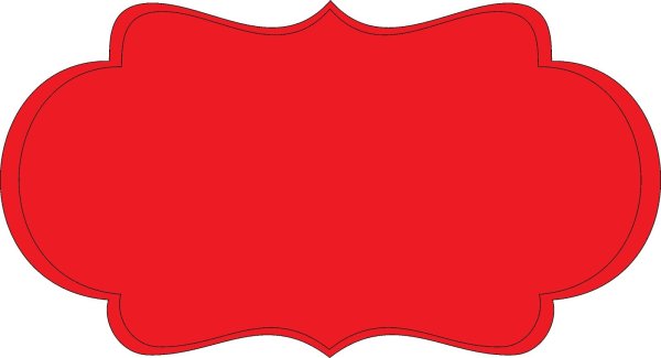 Красная табличка для надписи