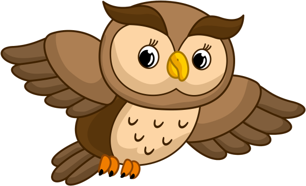 Сова на прозрачном фоне