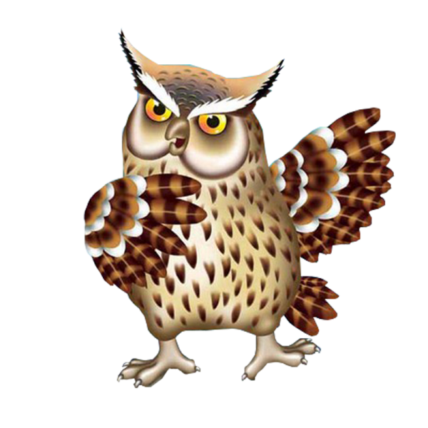 Филин мультяшный