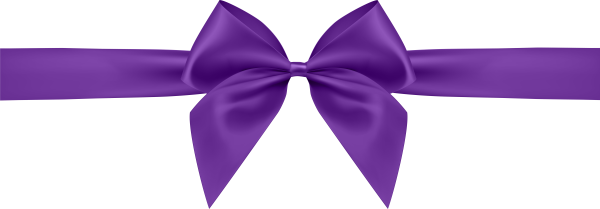 Фиолетовая лента с бантом