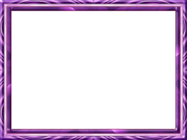 Рамка фиолетовая на прозрачном фоне
