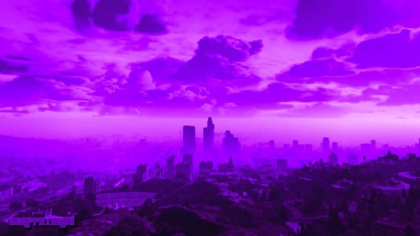 Фиолетовый город ГТА 5