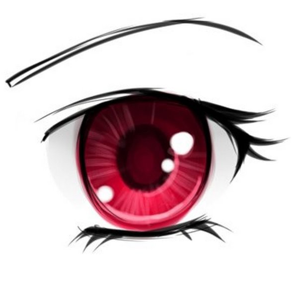 Красные глаза аниме