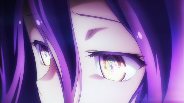 Сиреневые глаза аниме