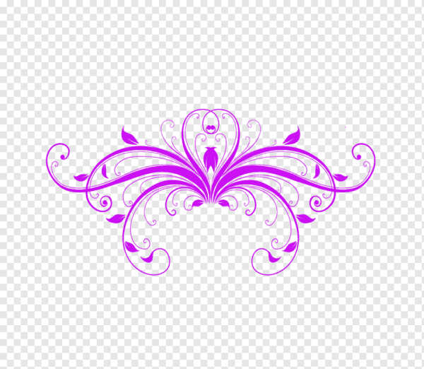 Фиолетовые вензеля