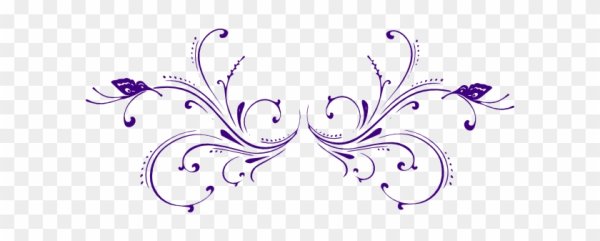 Фиолетовые узоры на белом фоне