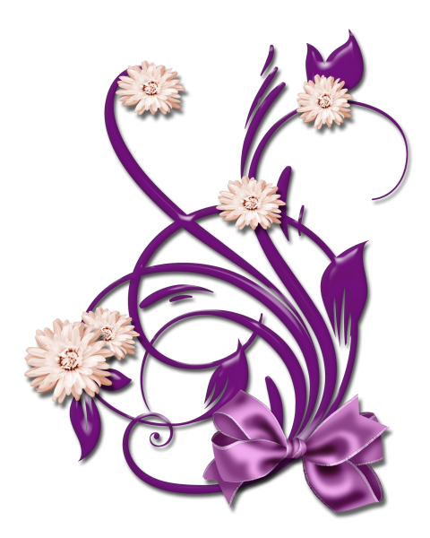 Завитушки цветочки