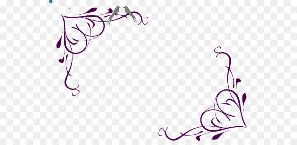 Сиреневый угловой узор