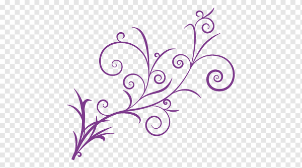 Фиолетовые завитушки