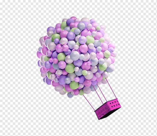 Воздушный шар фиолетовый