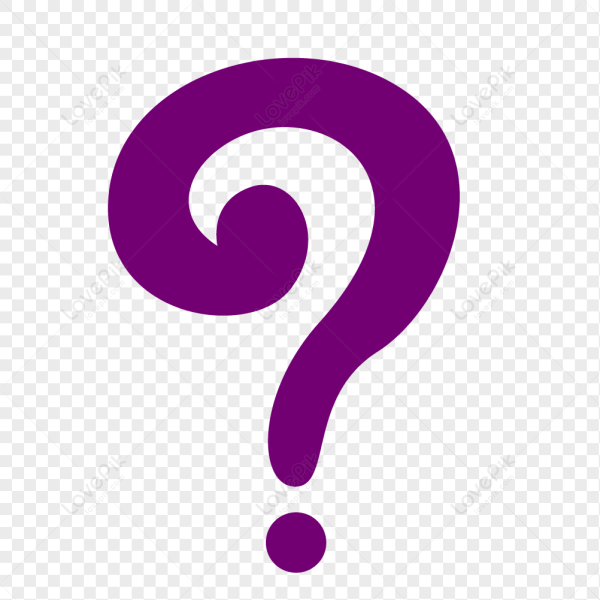 Вопрос фиолетовый