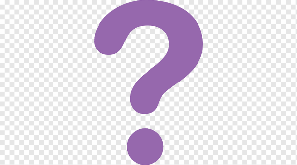 Знак вопроса фиолетовый