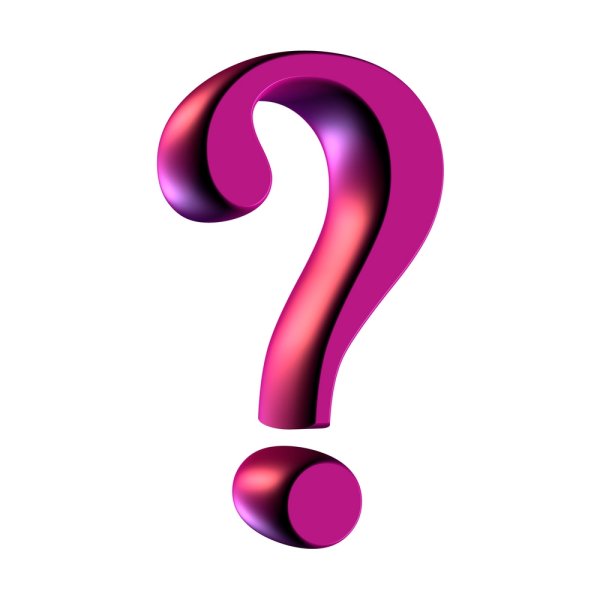 Знак вопроса фиолетовый
