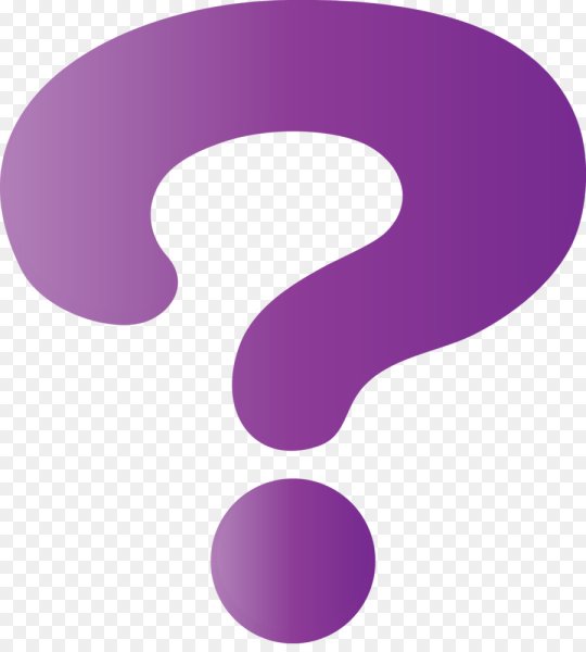 Вопрос фиолетовый