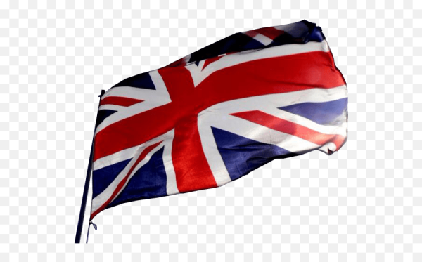 Британский флаг на прозрачном фоне