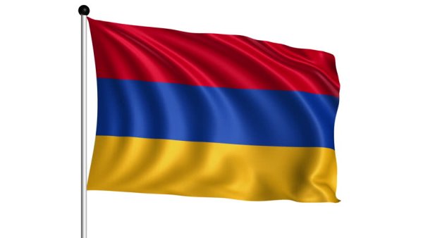 Армения флажок на прозрачном фоне