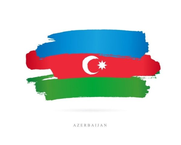 Флаг Азербайджана лента