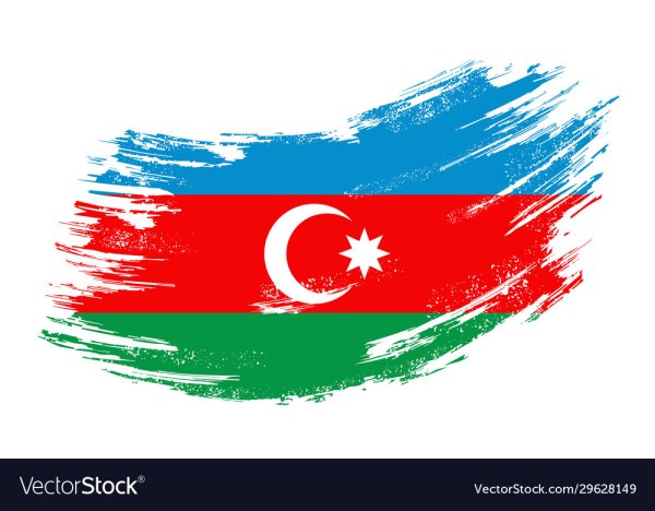 Азербайджан флаг VECTORSTOCK