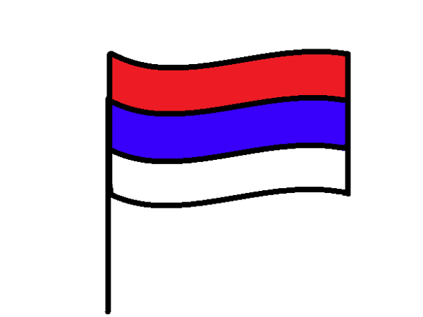 Дети с флажками России