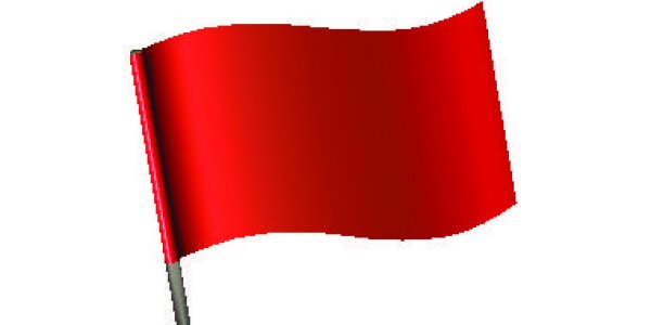 Красный флажок для детей