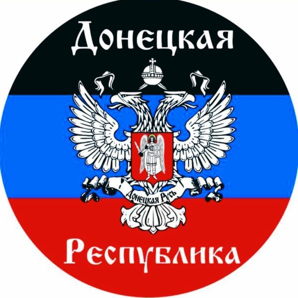Флаг ДНР С гербом