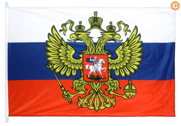 Знамя России с гербом