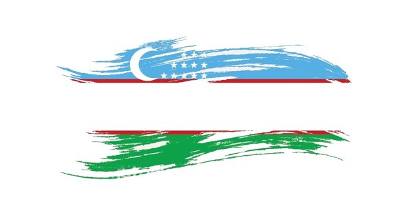 Фон узбекский флаг