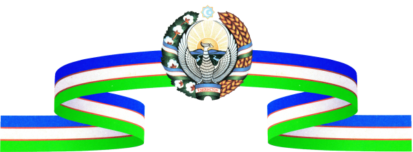 Флаг и герб Узбекистана фон