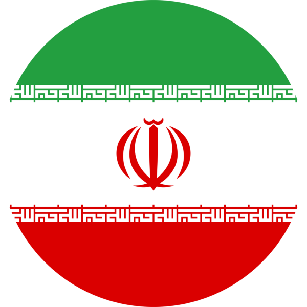 Флаг Ирана круглый