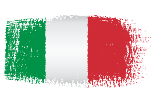 Флаг Италии мазки