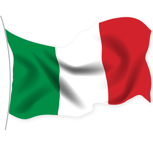 Итальянцы с флагом