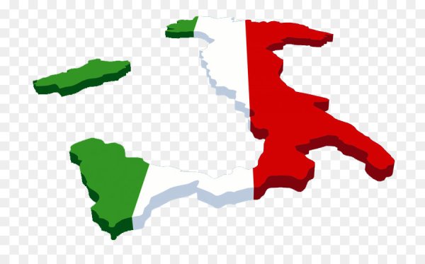 Италия на белом фоне