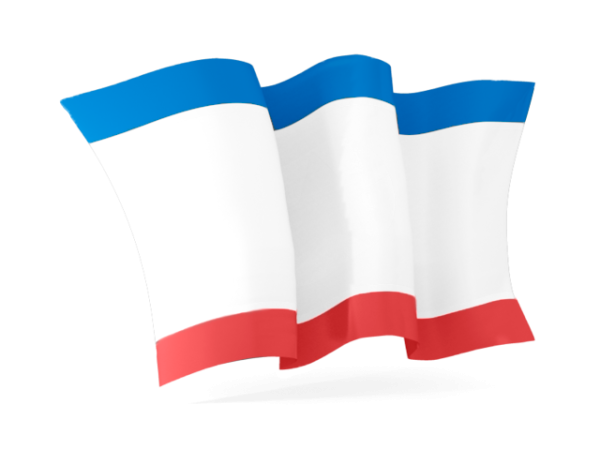 Развивающийся флаг Крыма