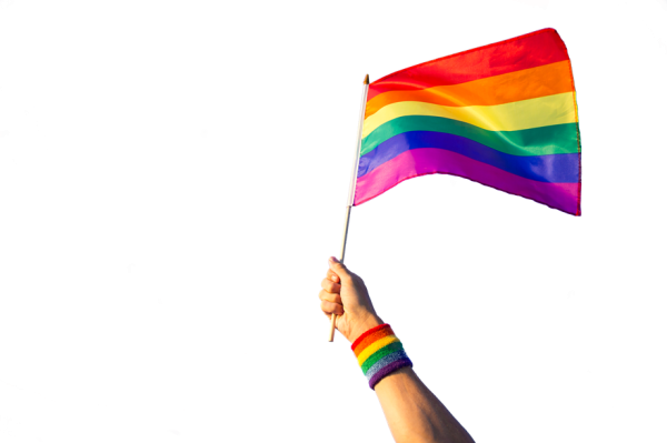 Флажок в руке