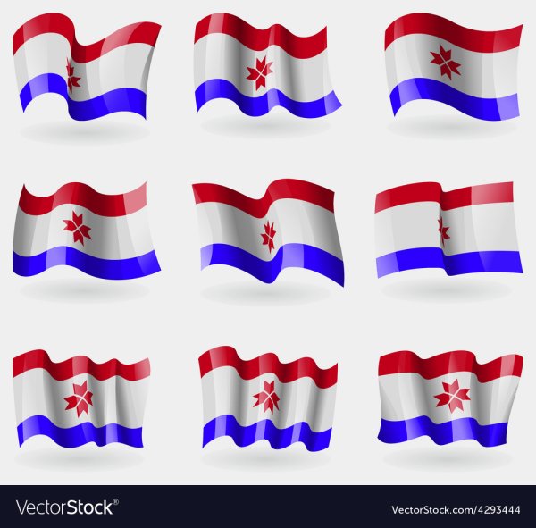 Российский и Мордовский флаг